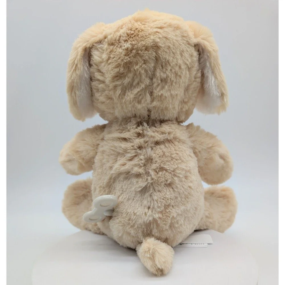 Carter's Tan Cream Puppy Dog Plush Stuffed Animal Musical Golden Retriever 10